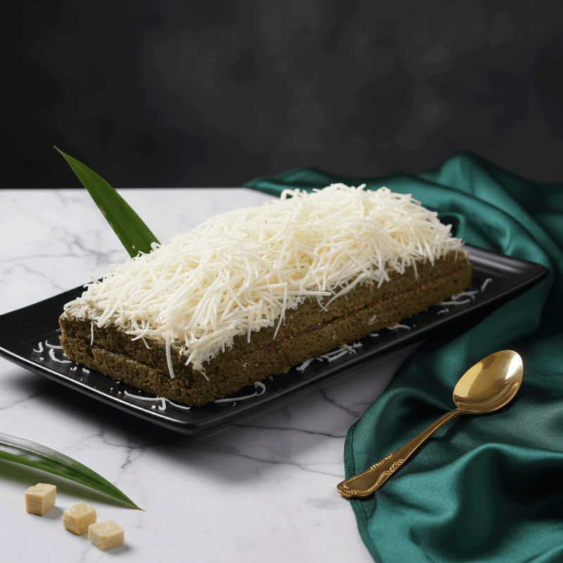 Kek Pisang Pandan Cheese