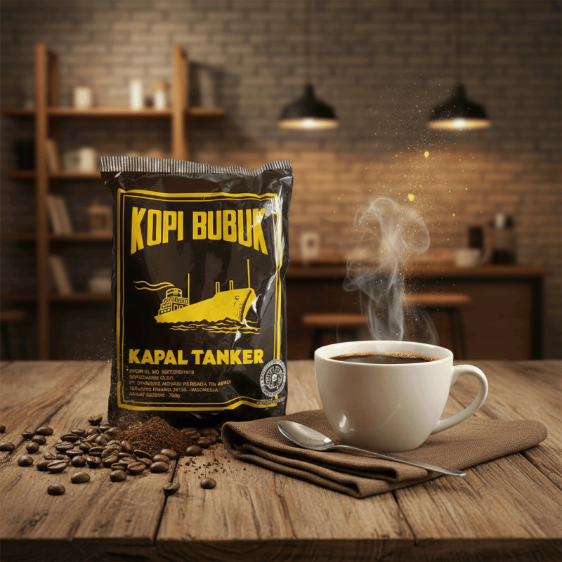 Kopi Bubuk Cap Tanker 350Gr New